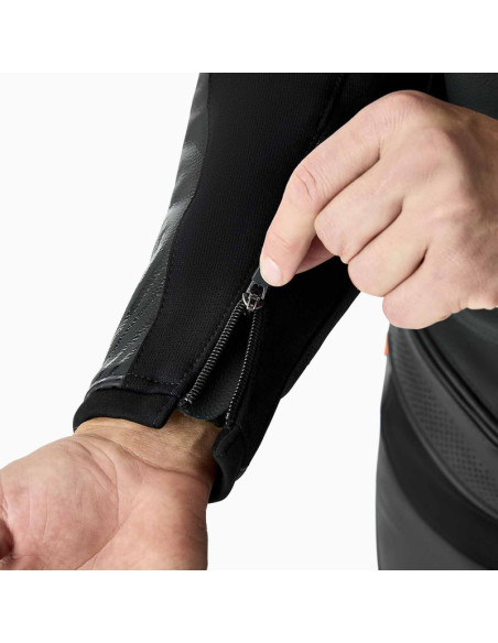 Blouson moto cuir RST TracTech Evo D3O - Noir