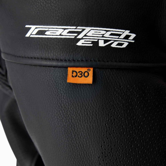 Blouson moto cuir RST TracTech Evo D3O - Noir Rouge