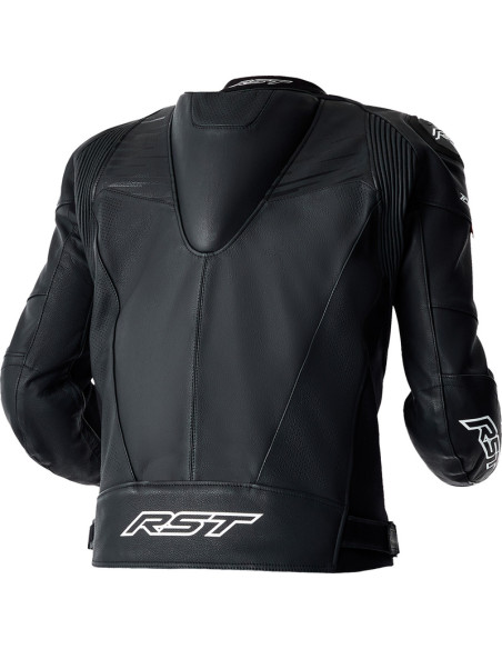 Blouson moto cuir RST TracTech Evo D3O - Noir Blanc