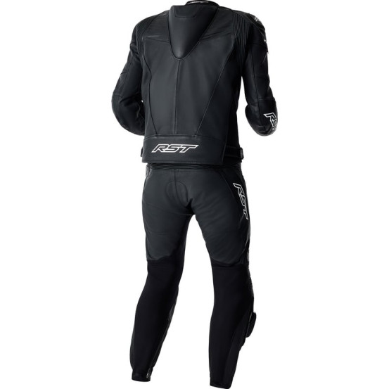 Blouson moto cuir RST TracTech Evo D3O - Noir Blanc