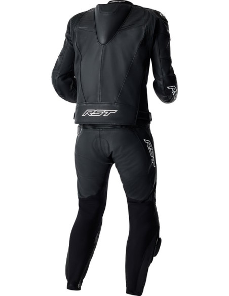 Blouson moto cuir RST TracTech Evo D3O - Noir Blanc
