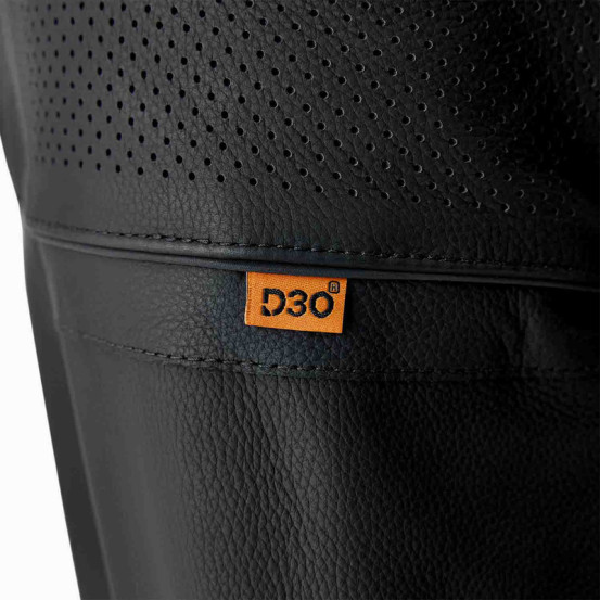 Blouson moto cuir RST S1 D3O - Noir