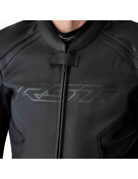 Blouson moto cuir RST S1 D3O - Noir