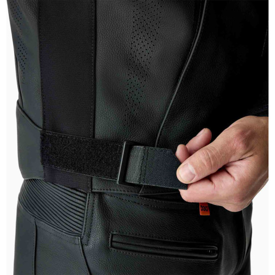 Blouson moto cuir RST S1 D3O - Noir