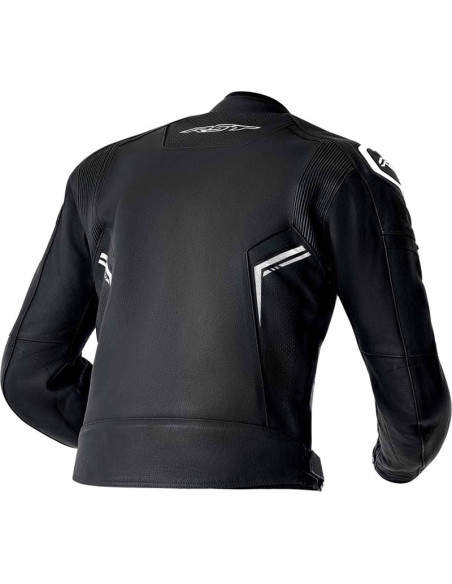 Blouson moto cuir RST S1 D3O - Noir Blanc