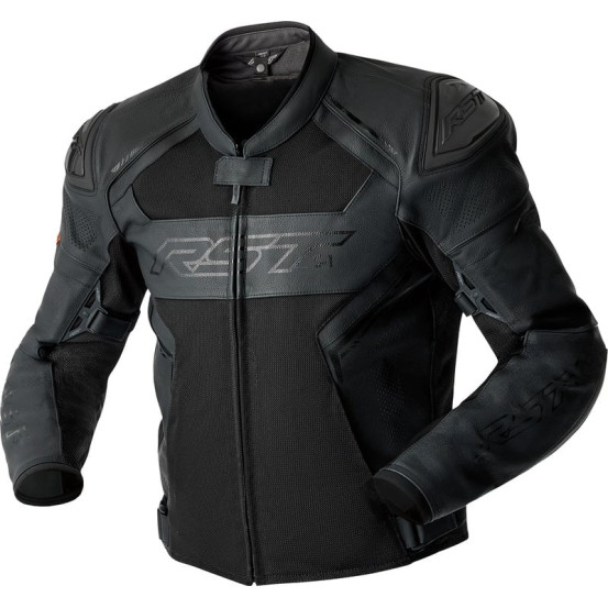 Blouson moto cuir RST S1 Mesh D3O - Noir