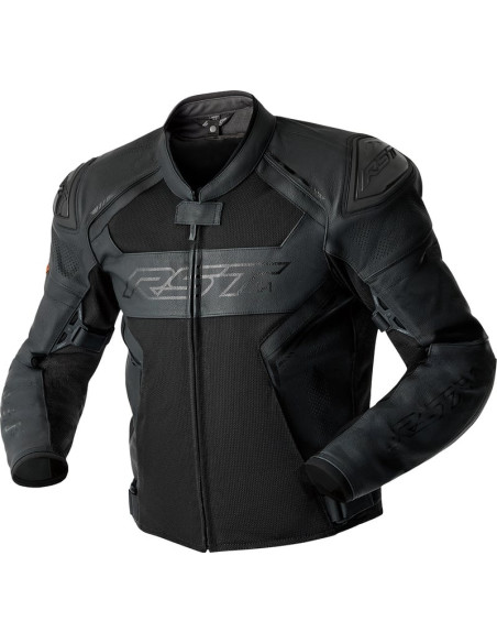 Blouson moto cuir RST S1 Mesh D3O - Noir