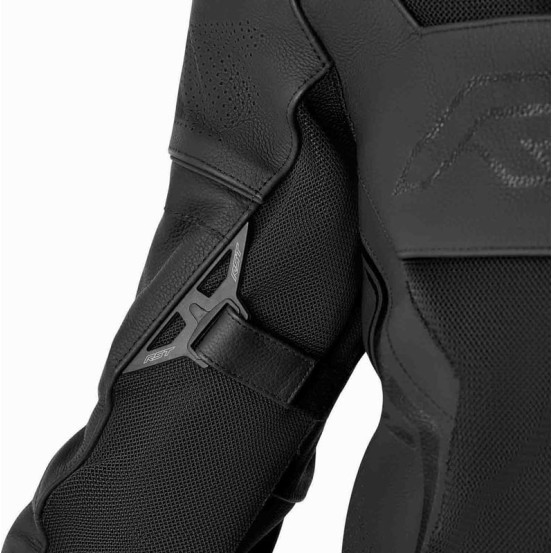 Blouson moto cuir RST S1 Mesh D3O - Noir