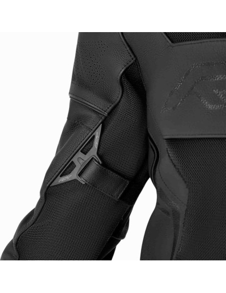Blouson moto cuir RST S1 Mesh D3O - Noir