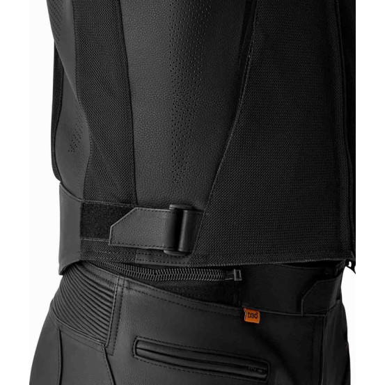 Blouson moto cuir RST S1 Mesh D3O - Noir