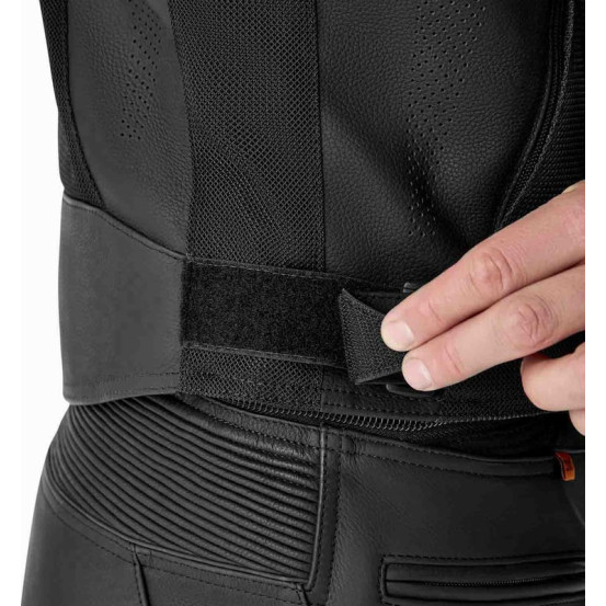 Blouson moto cuir RST S1 Mesh D3O - Noir