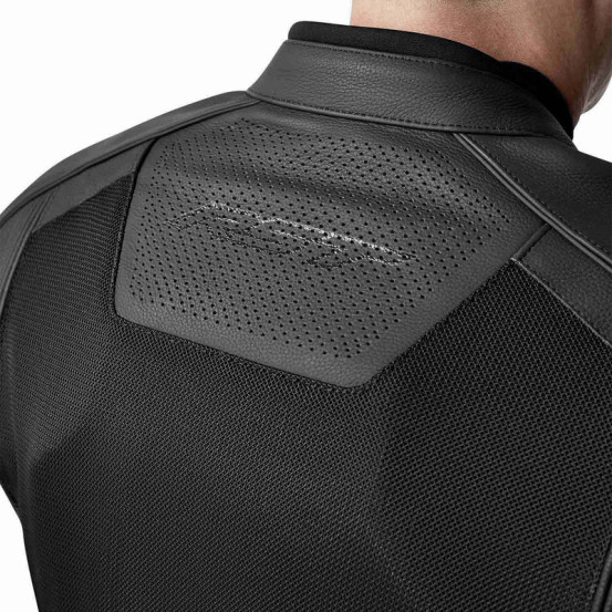 Blouson moto cuir RST S1 Mesh D3O - Noir