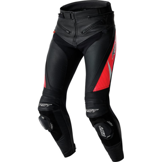Pantalon moto cuir RST TracTech Evo D3O - Noir Rouge