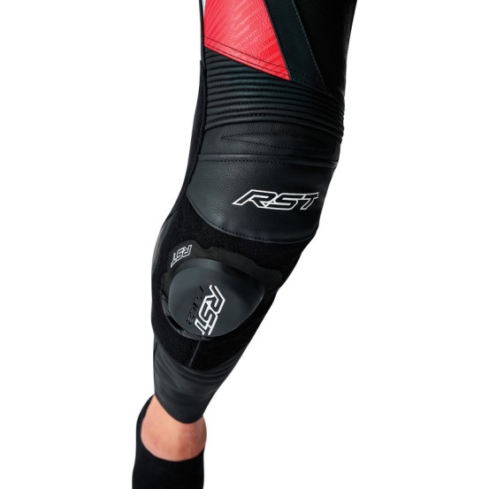 Pantalon moto cuir RST TracTech Evo D3O - Noir Rouge