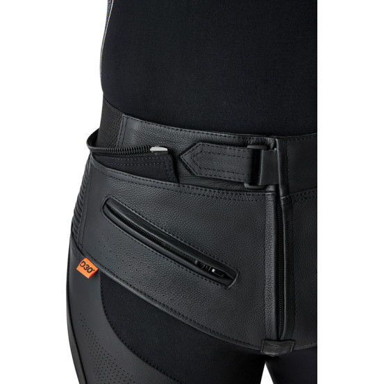 Pantalon moto cuir RST TracTech Evo D3O - Noir Rouge