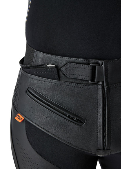 Pantalon moto cuir RST TracTech Evo D3O - Noir Rouge