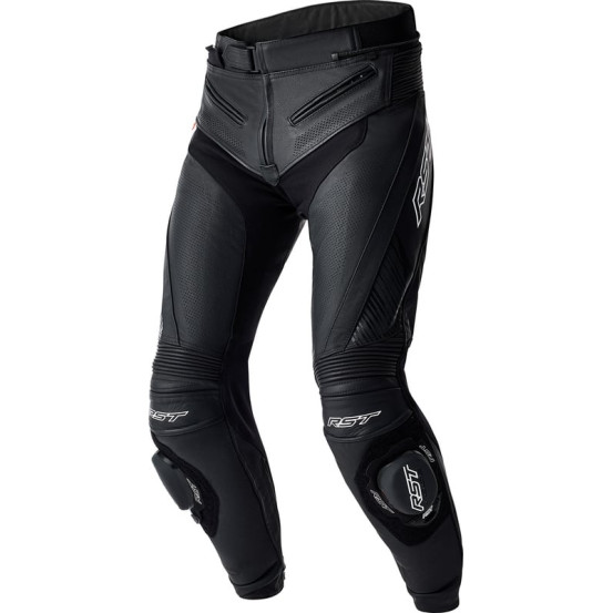 Pantalon moto cuir RST TracTech Evo D3O - Noir Blanc