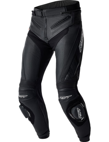 Pantalon moto cuir RST TracTech Evo D3O - Noir Blanc