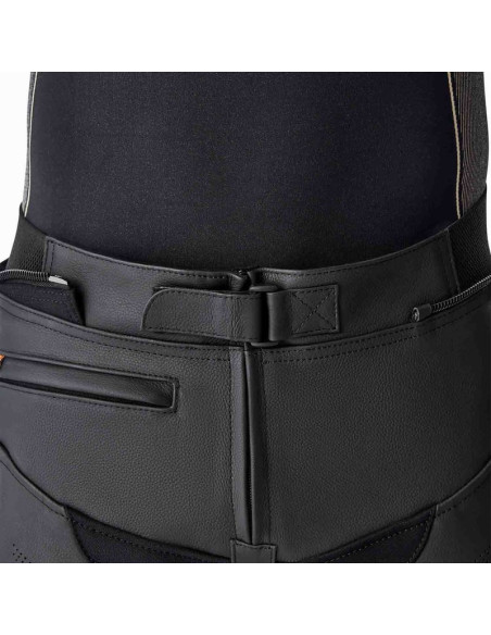 Pantalon moto cuir RST T2 D3O - Noir