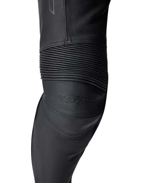 Pantalon moto cuir RST T2 D3O - Noir