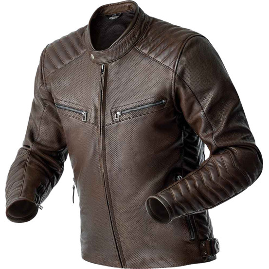 Blouson moto cuir RST Roadster Air D3O - Brun
