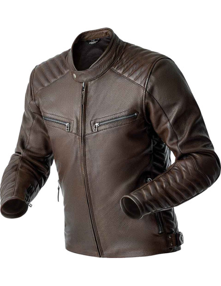 Blouson moto cuir RST Roadster Air D3O - Brun