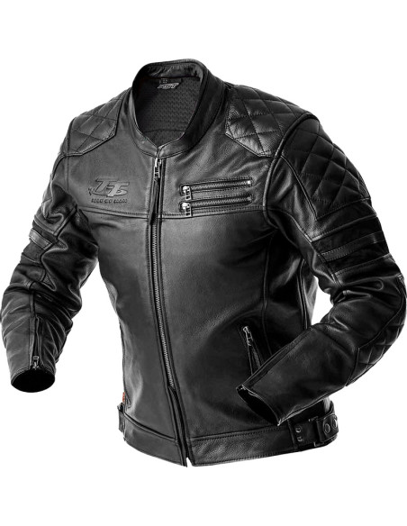 Blouson moto cuir RST Hillberry D3O - Noir