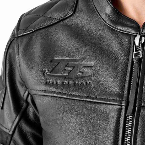 Blouson moto cuir RST Hillberry D3O - Noir