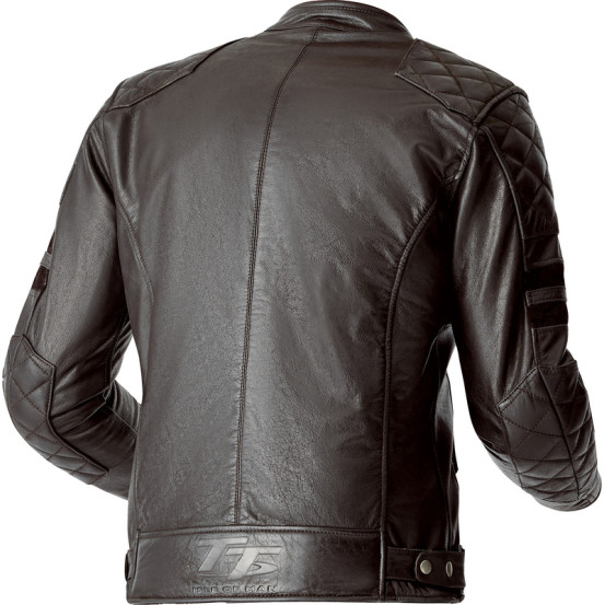 Blouson moto cuir RST Hillberry D3O - Brun