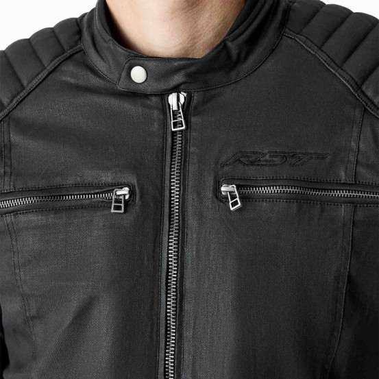 Blouson moto textile RST Brixton D3O - Noir