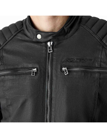Blouson moto textile RST Brixton D3O - Noir