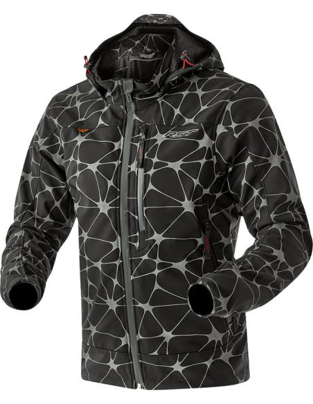 Veste moto textile RST Havoc D3O - Noir Gris