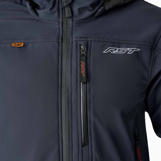 Veste moto textile RST Havoc D3O - Bleu marine