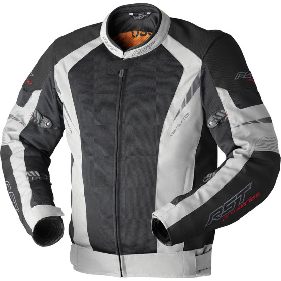 Blouson moto textile RST Pro Series Ventilator D3O - Noir Argent