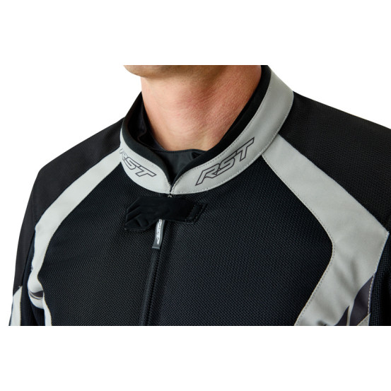 Blouson moto textile RST Pro Series Ventilator D3O - Noir Argent