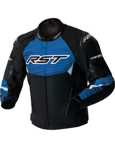 Blouson moto textile RST TracTech Evo D3O - Noir Bleu