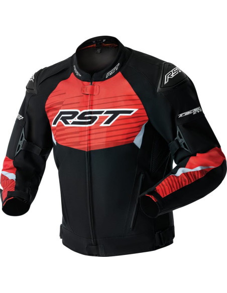 Blouson moto textile RST TracTech Evo D3O - Noir Rouge
