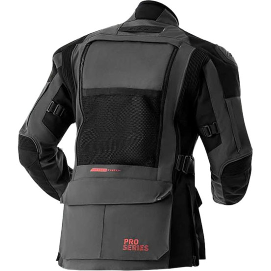 Veste moto textile RST Pro Series Adventure D3O - Gris Noir