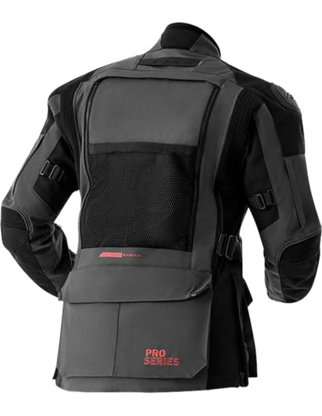 Veste moto textile RST Pro Series Adventure D3O - Gris Noir