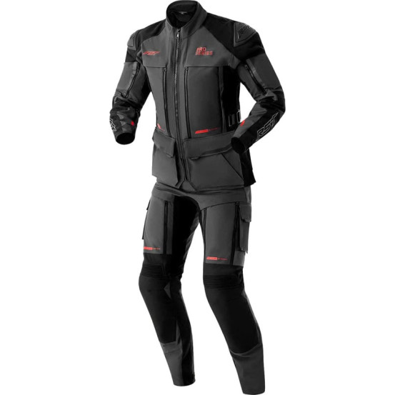 Veste moto textile RST Pro Series Adventure D3O - Gris Noir