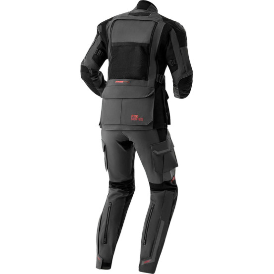 Veste moto textile RST Pro Series Adventure D3O - Gris Noir