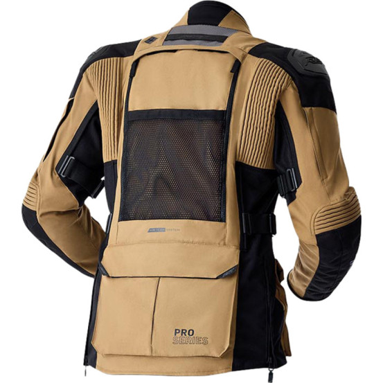 Veste moto textile RST Pro Series Adventure D3O - Sable Noir