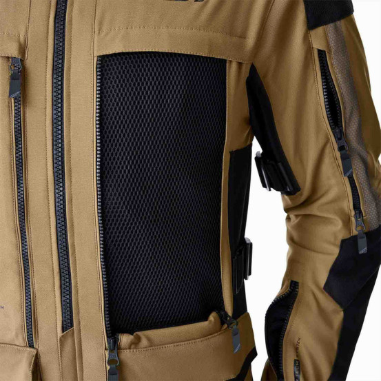 Veste moto textile RST Pro Series Adventure D3O - Sable Noir