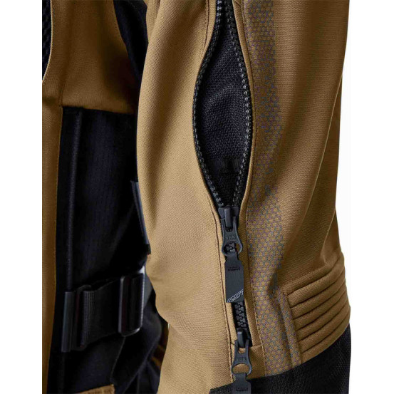 Veste moto textile RST Pro Series Adventure D3O - Sable Noir