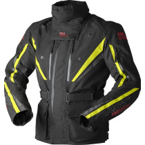 Veste moto textile RST Pro Series Paragon D3O - Noir Jaune fluo