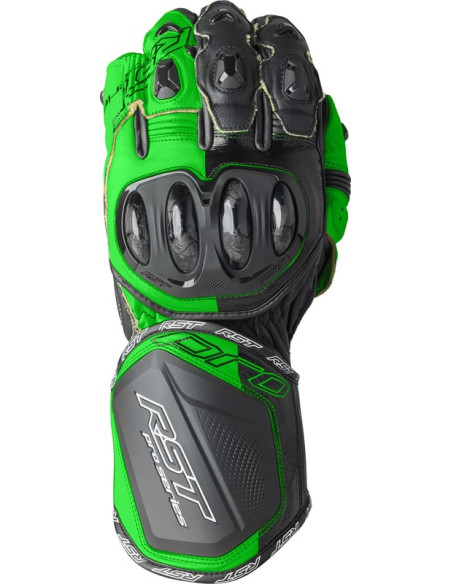 Gants moto RST Pro Series GP D3O - Noir Vert fluo