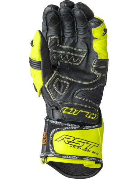 Gants moto RST Pro Series GP D3O - Noir Jaune fluo