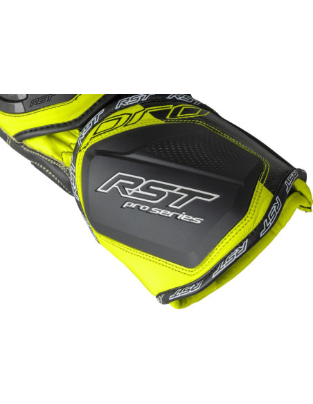 Gants moto RST Pro Series GP D3O - Noir Jaune fluo