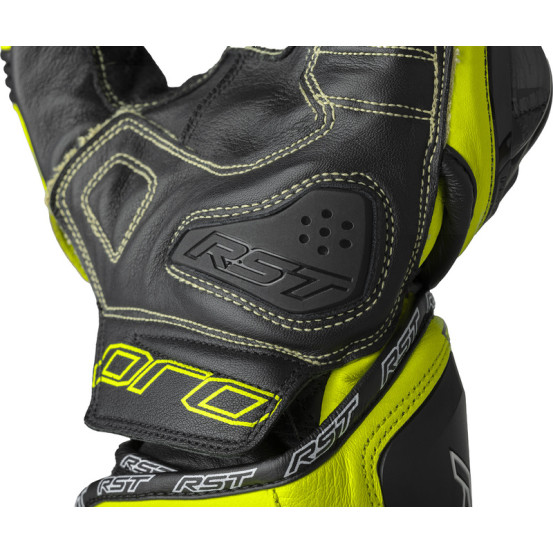 Gants moto RST Pro Series GP D3O - Noir Jaune fluo