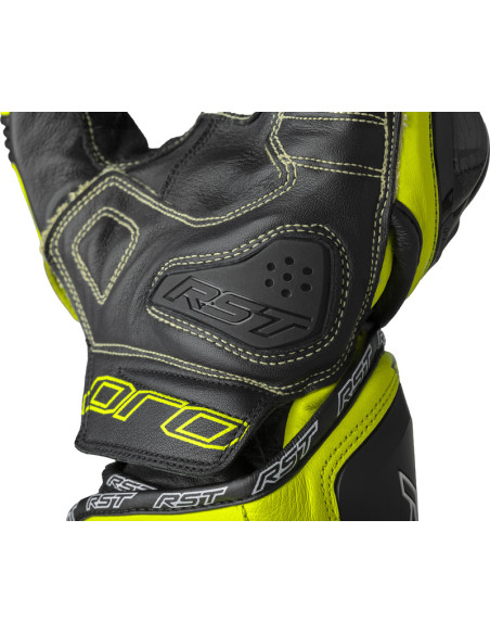 Gants moto RST Pro Series GP D3O - Noir Jaune fluo
